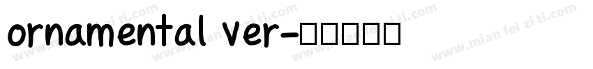 ornamental ver字体转换
